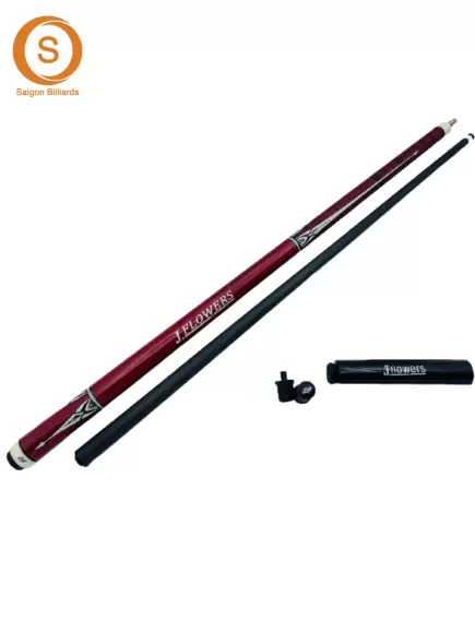 Cơ Bida 3 Băng Jflowers Đỏ