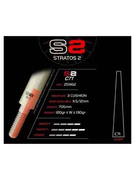 Ngọn Cơ Bida 3 Băng - Longoni S2 C71 - WJ