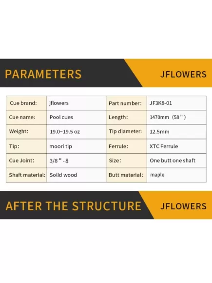 Cơ Bida JFlowers - JF3K8-01