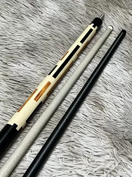Cơ bida 3C Zanetti ngọn cacbon + ngọn mộc già ren