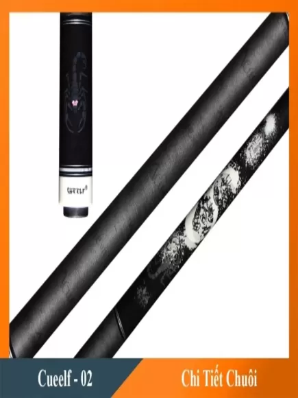 Cơ, Gậy Bida Cueelf - 02 Ngọn Carbon Rhino