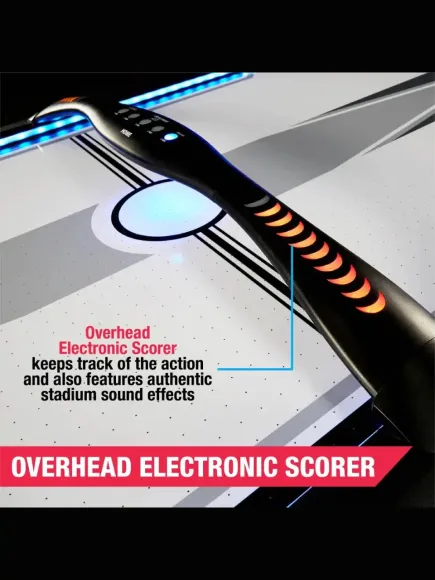Bàn Air hockey Titan 7,5 feet tích hợp bảng điểm kỹ thuật số và đèn LED
