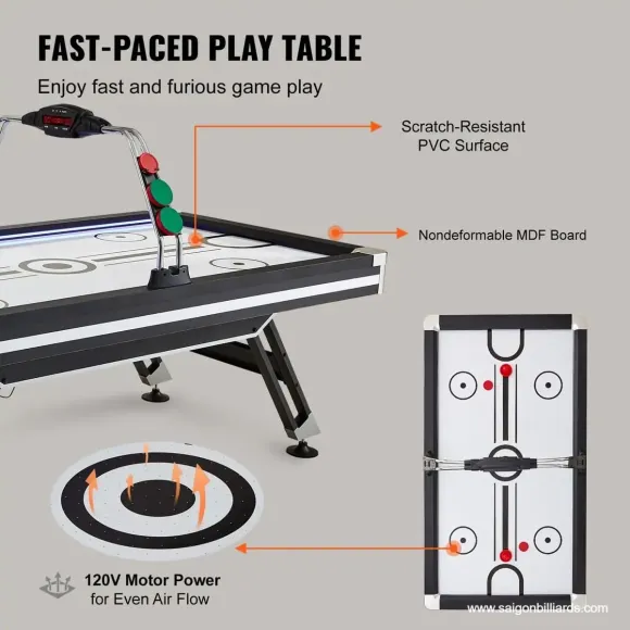 Bàn Air Hockey VEVOR 89 Inch