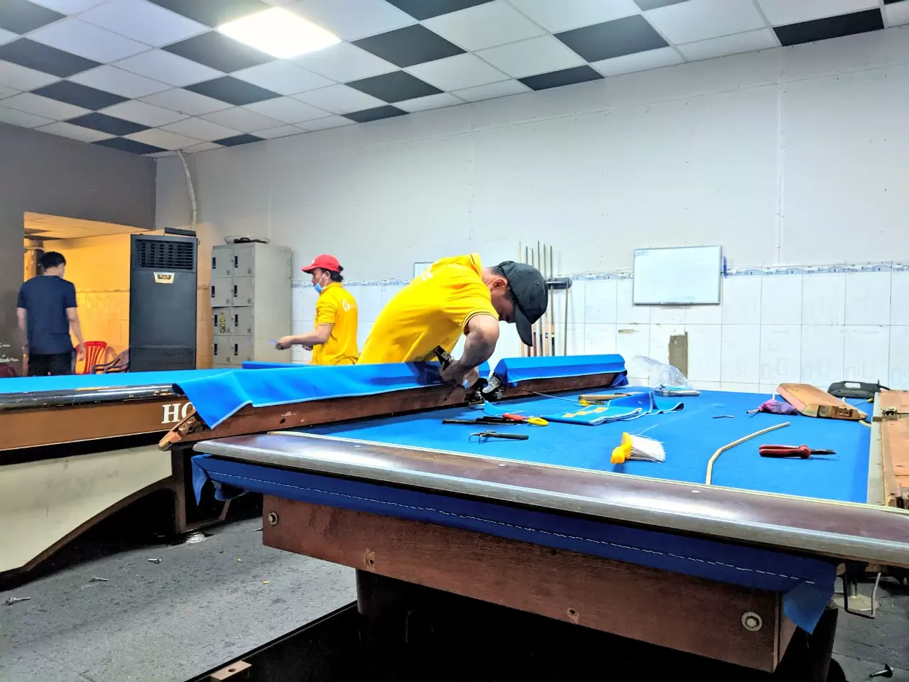 lắp vải băng bàn bida