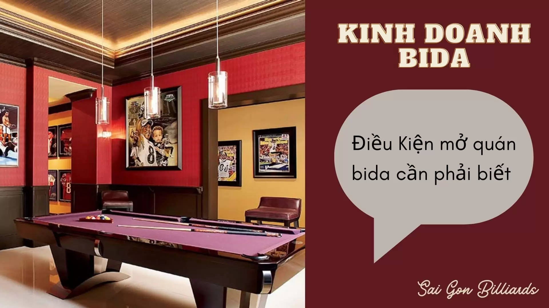 Điều kiện mở quán bida