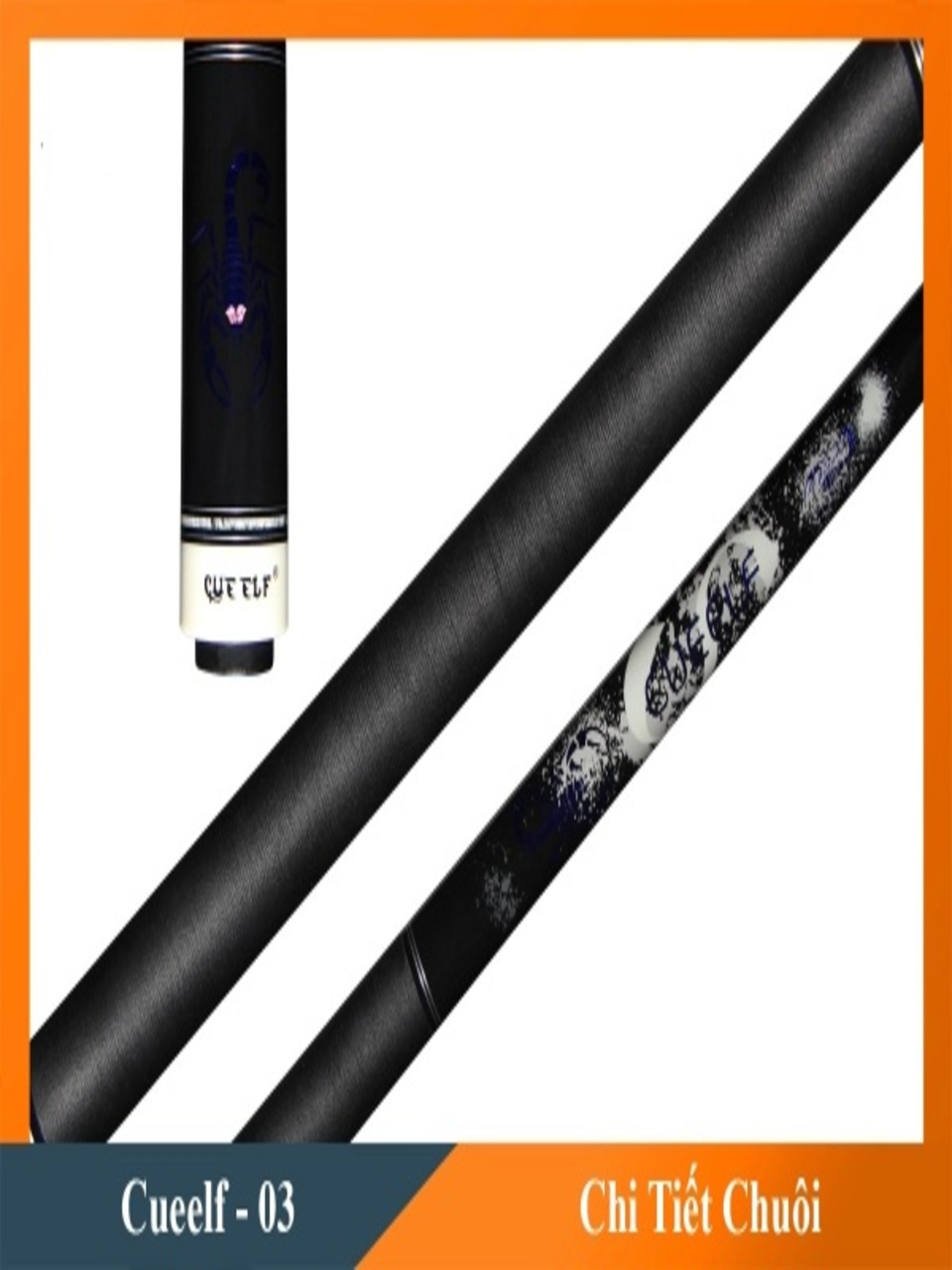 Cơ, Gậy Bi-a Cueelf - 03 Ngọn Carbon Rhino