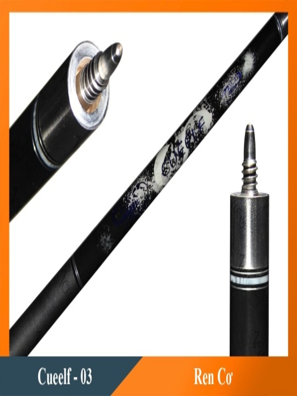 Cơ, Gậy Bi-a Cueelf - 03 Ngọn Carbon Rhino