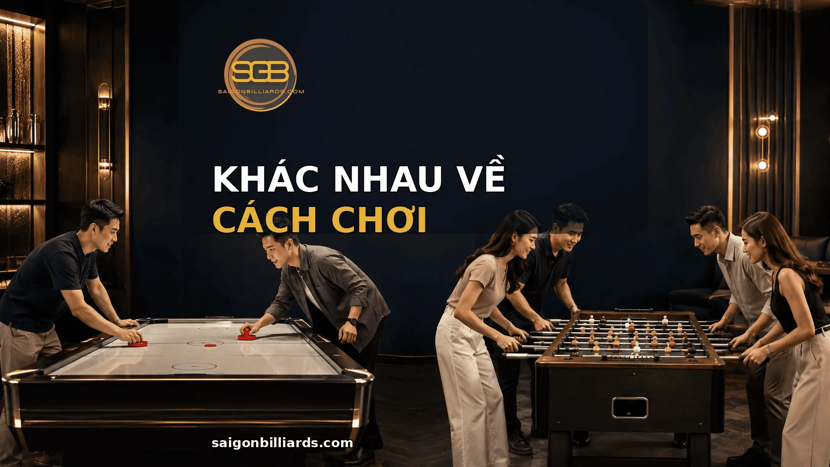 Kh&aacute;c nhau về c&aacute;ch chơi Air Hockey v&agrave; bi lắc