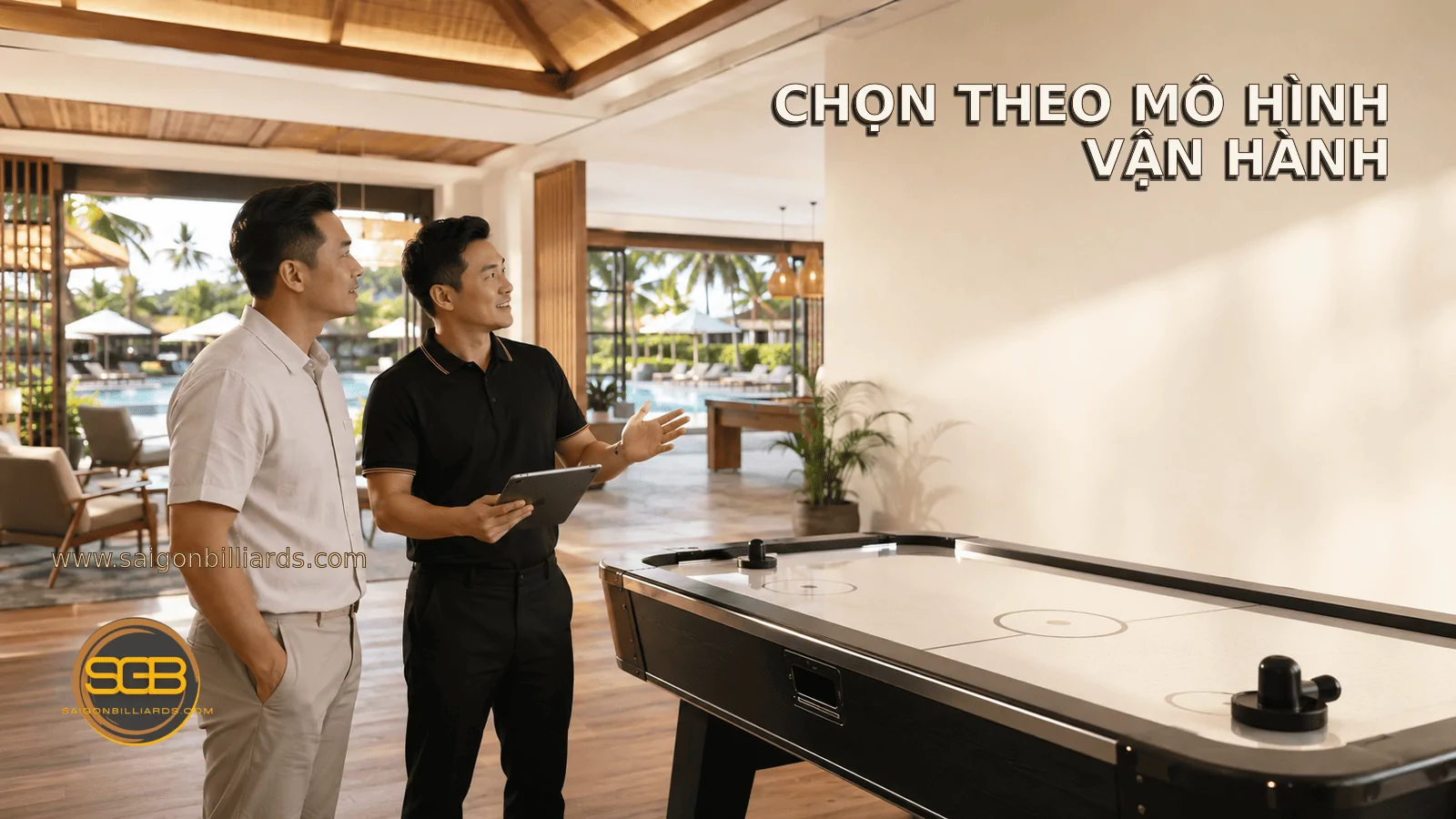tư vấn chọn b&agrave;n air hockey cho kh&aacute;ch sạn v&agrave; resort