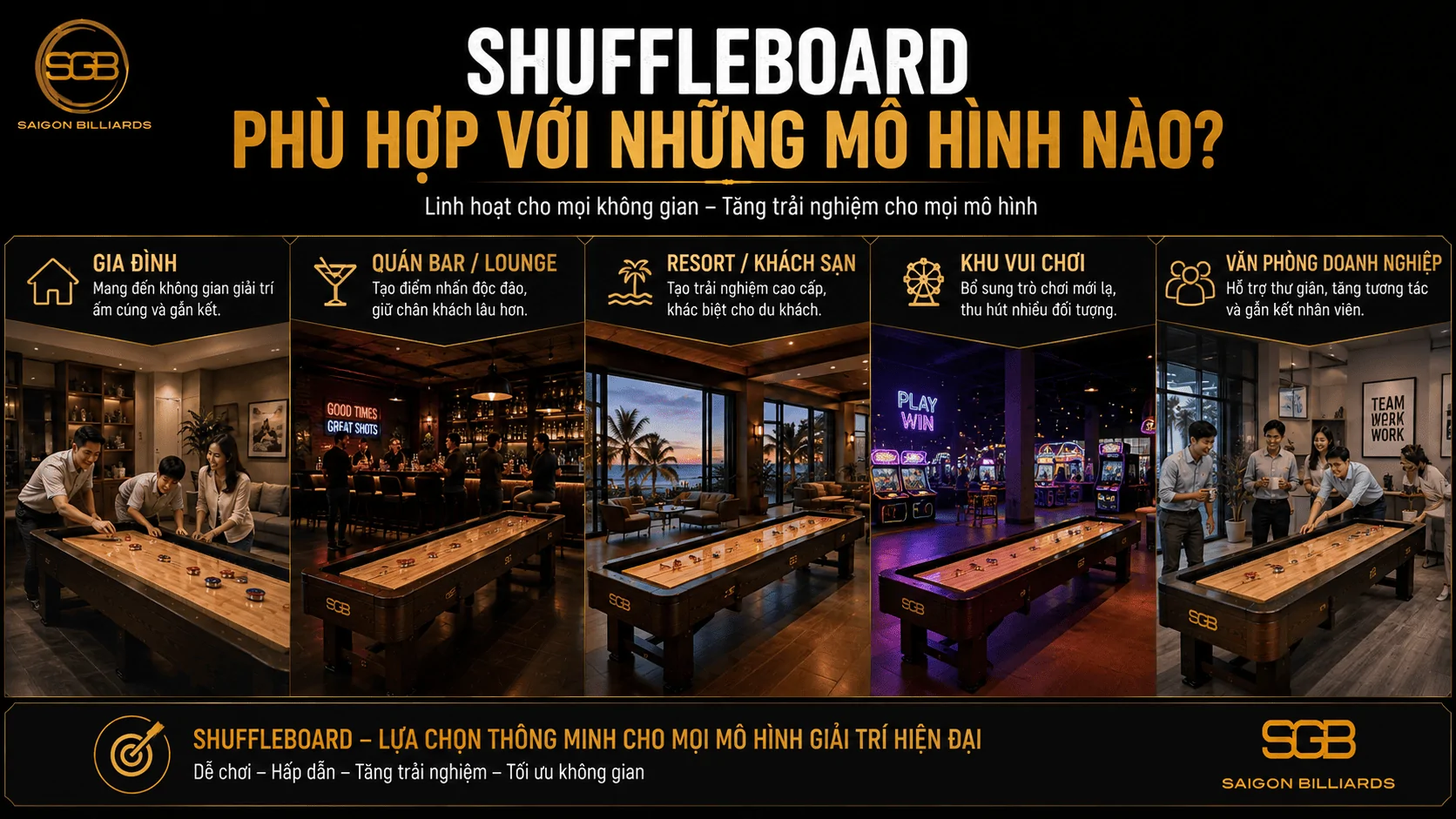 B&agrave;n Shuffleboard ph&ugrave; hợp với gia đ&igrave;nh, bar, lounge, resort v&agrave; khu vui chơi