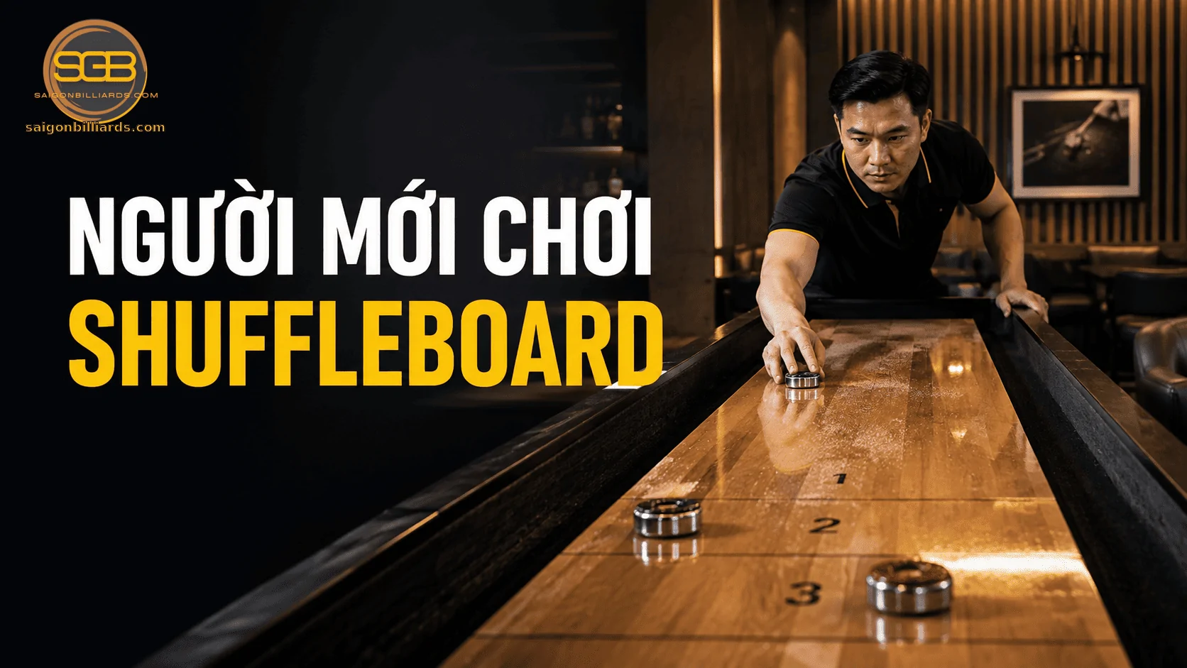 người mới chơi shuffleboard