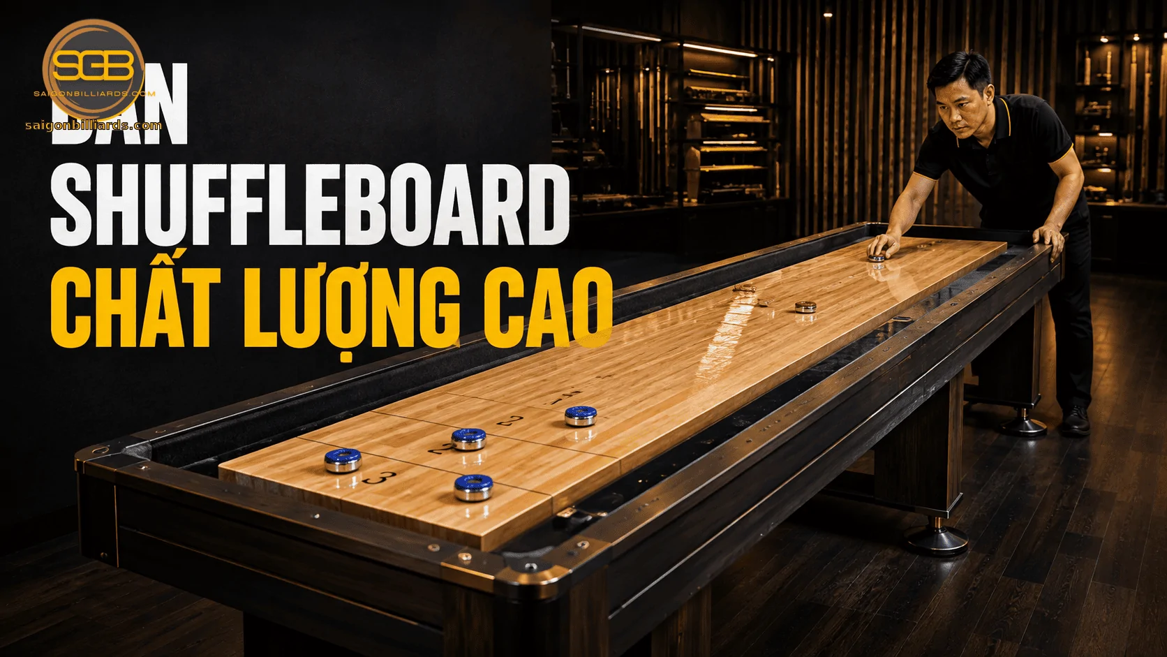 b&agrave;n shuffleboard chất lượng cao