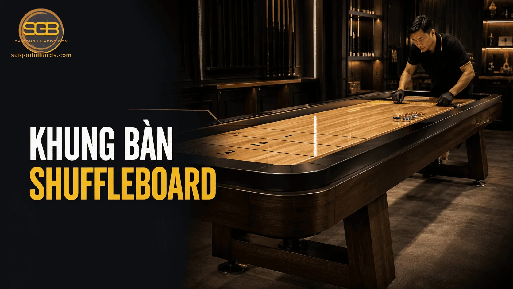 khung b&agrave;n shuffleboard