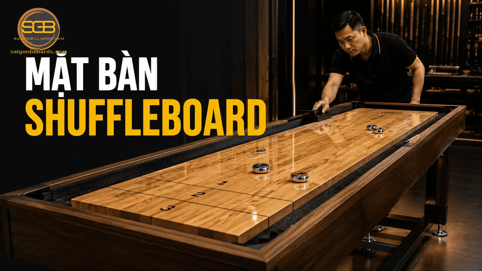 mặt b&agrave;n shuffleboard