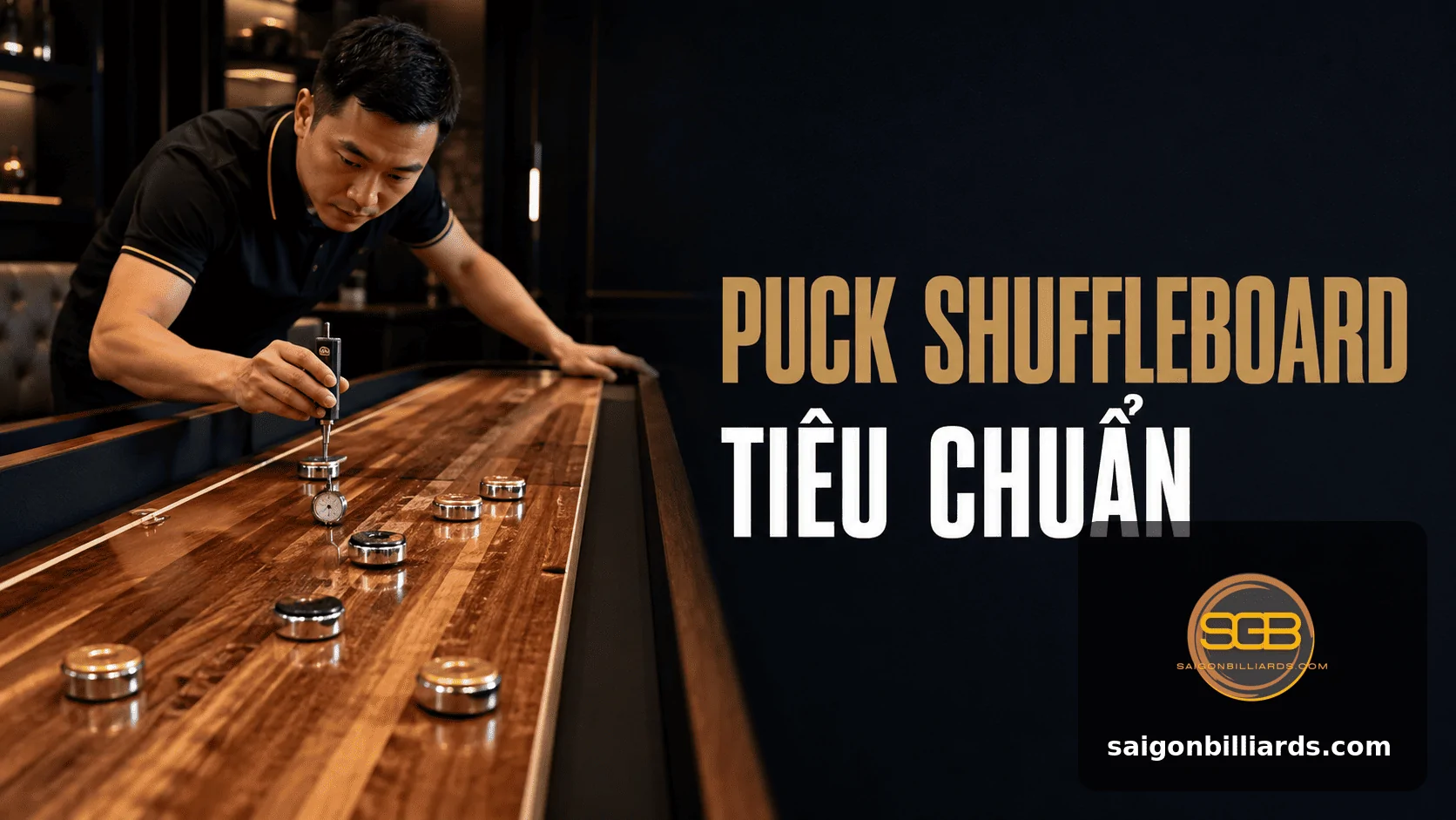 puck shuffleboard ti&ecirc;u chuẩn