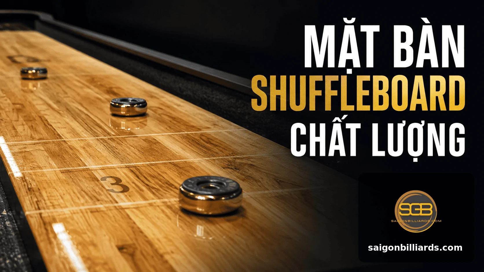 mặt b&agrave;n shuffleboard chất lượng