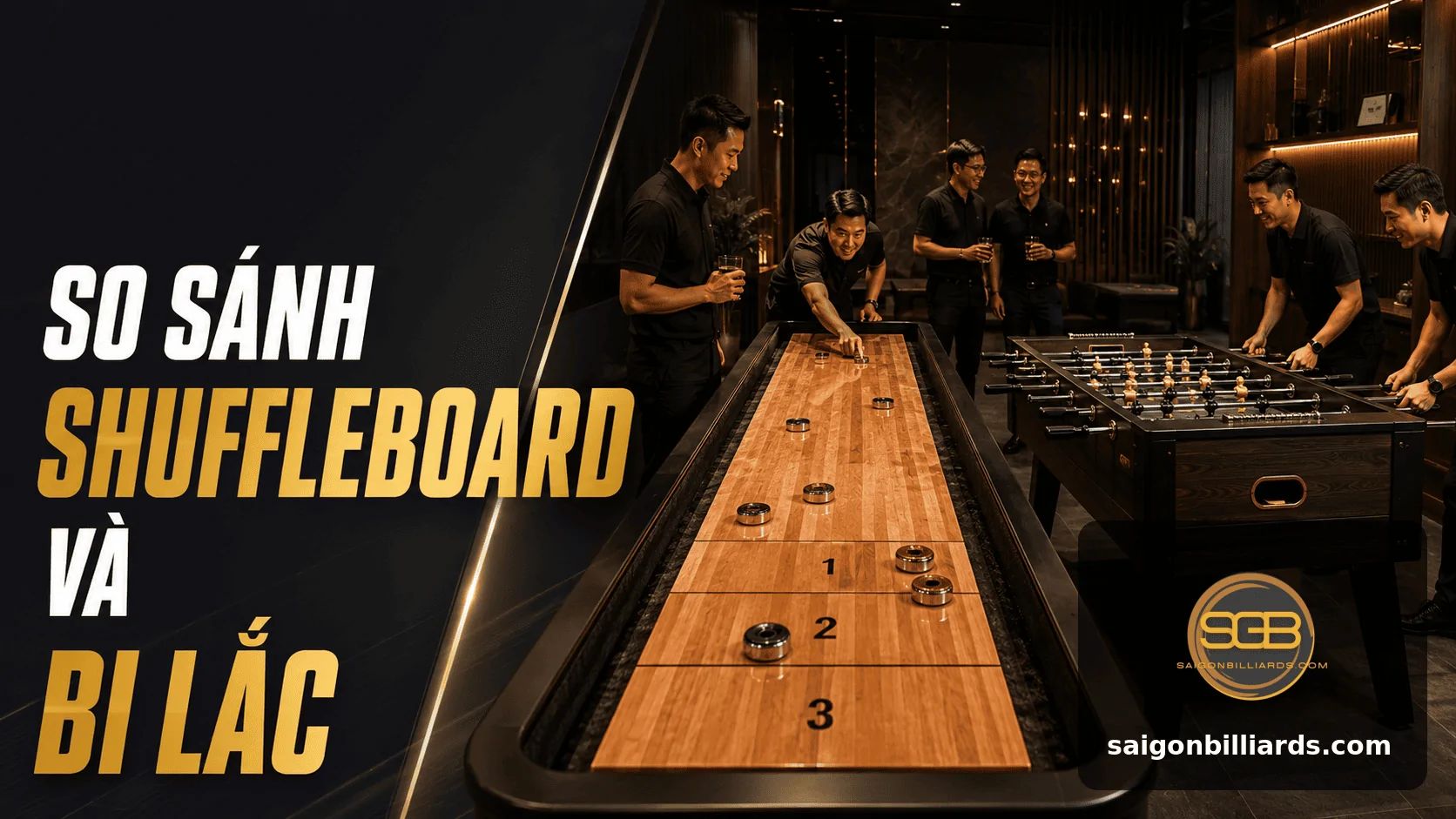 so s&aacute;nh shuffleboard v&agrave; bi lắc