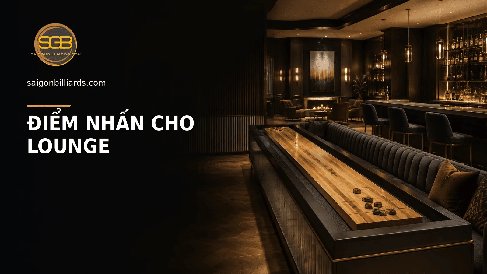b&agrave;n shuffleboard được bố tr&iacute; h&agrave;i h&ograve;a trong lounge