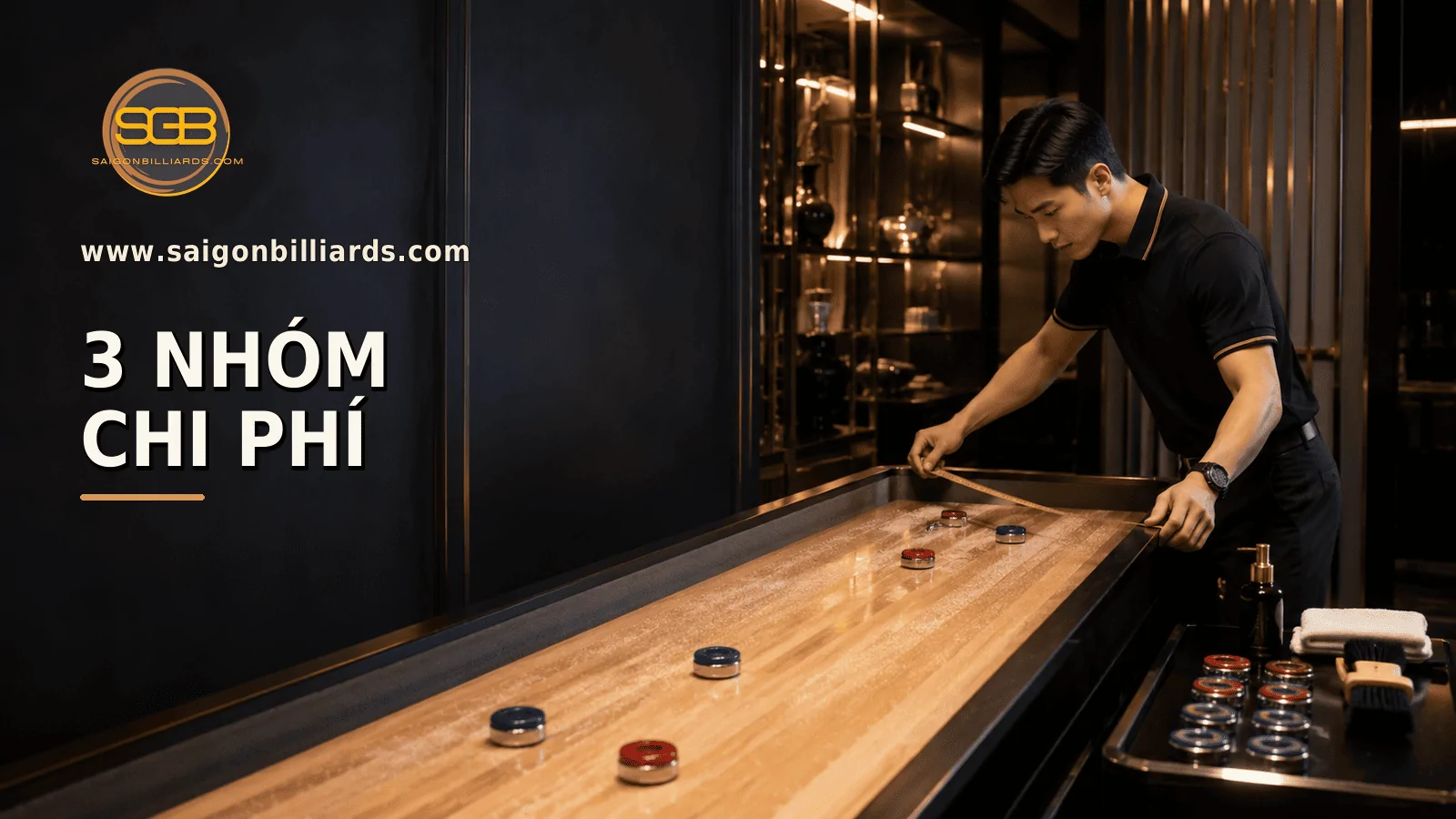 nh&acirc;n vi&ecirc;n khảo s&aacute;t c&aacute;c hạng mục đầu tư b&agrave;n shuffleboard