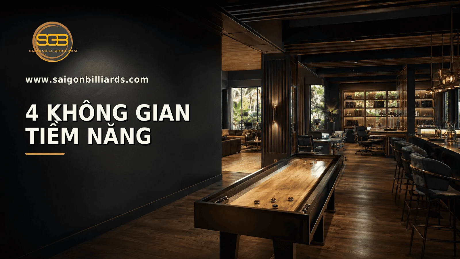 c&aacute;c kh&ocirc;ng gian tiềm năng để triển khai shuffleboard