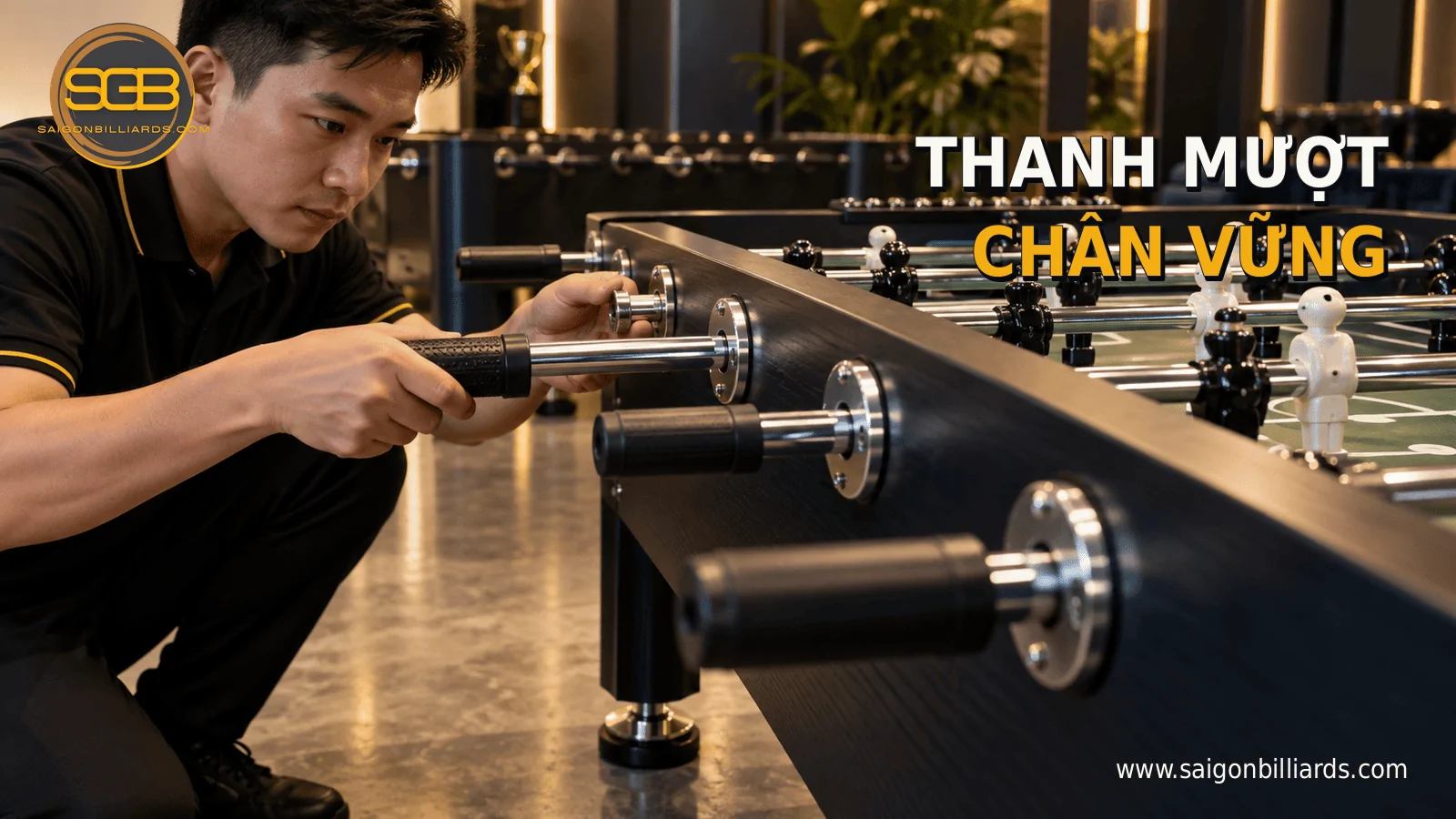 thanh điều khiển, ổ trượt v&agrave; ch&acirc;n b&agrave;n bi lắc ảnh hưởng gi&aacute;