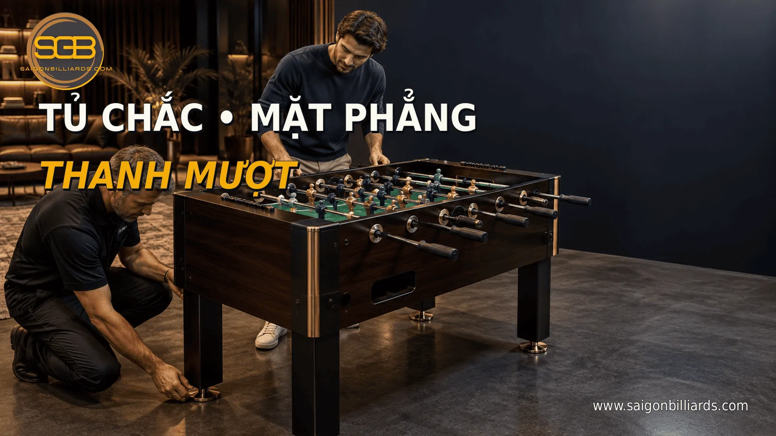 kiểm tra cấu tạo b&agrave;n bi lắc gồm tủ ch&acirc;n mặt s&acirc;n v&agrave; thanh