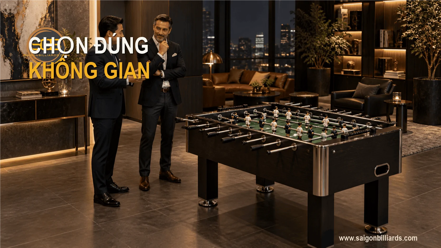 chọn b&agrave;n bi lắc cao cấp theo kh&ocirc;ng gian sử dụng