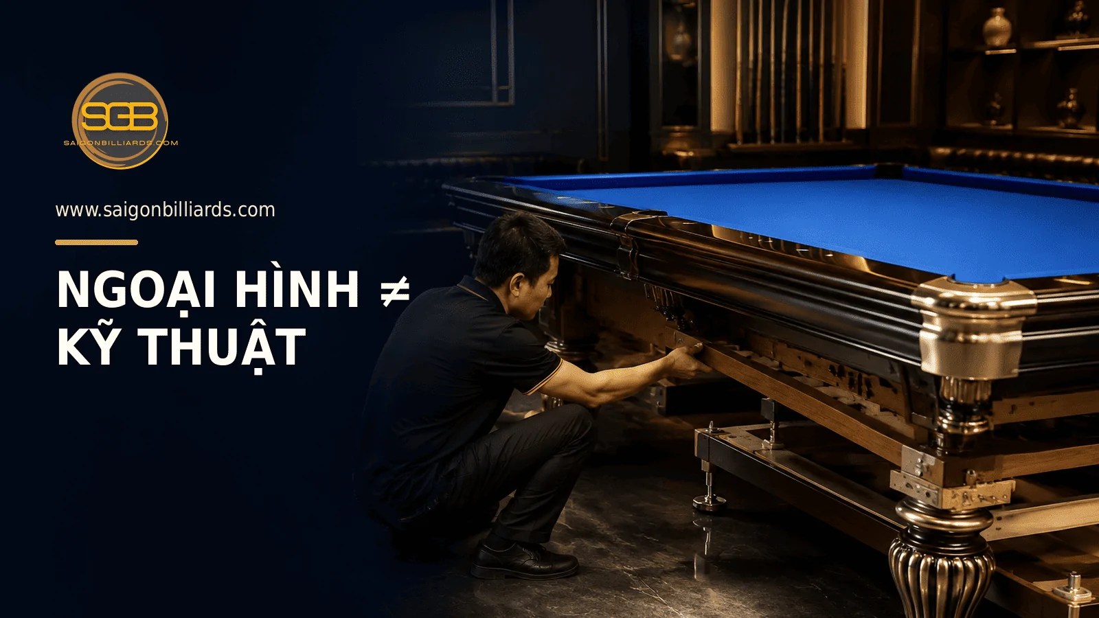 b&agrave;n bida c&oacute; bề mặt đẹp vẫn cần kiểm tra kết cấu