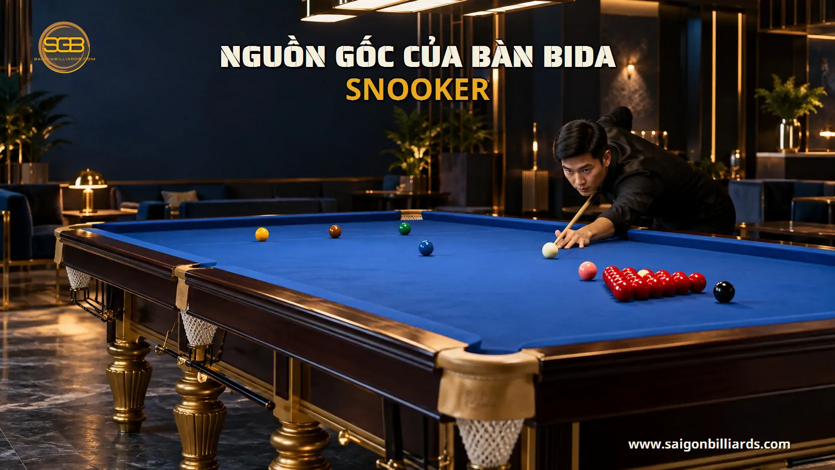 nguồn gốc của bàn bida snooker. trong bài bàn bida snooker