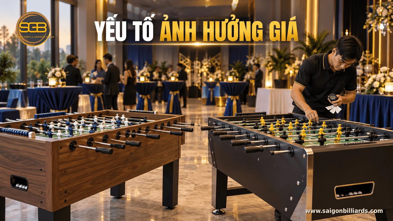 c&aacute;c yếu tố ảnh hưởng gi&aacute; thu&ecirc; b&agrave;n bi lắc gồm loại b&agrave;n v&agrave; số lượng