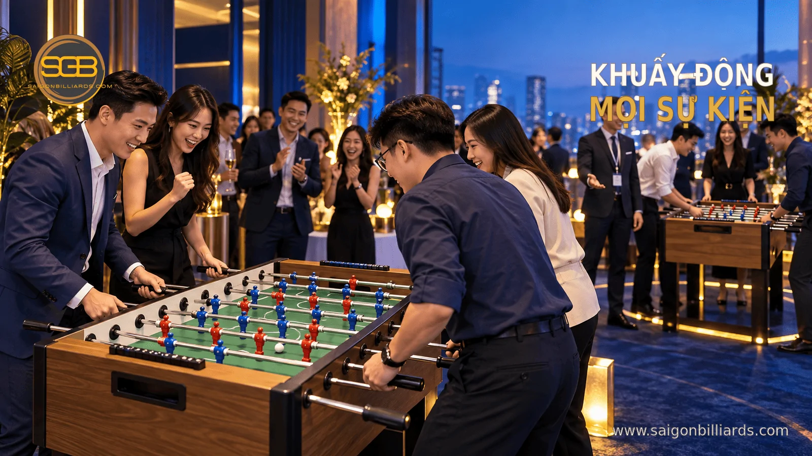 b&agrave;n bi lắc cho sự kiện doanh nghiệp, team building v&agrave; hội chợ
