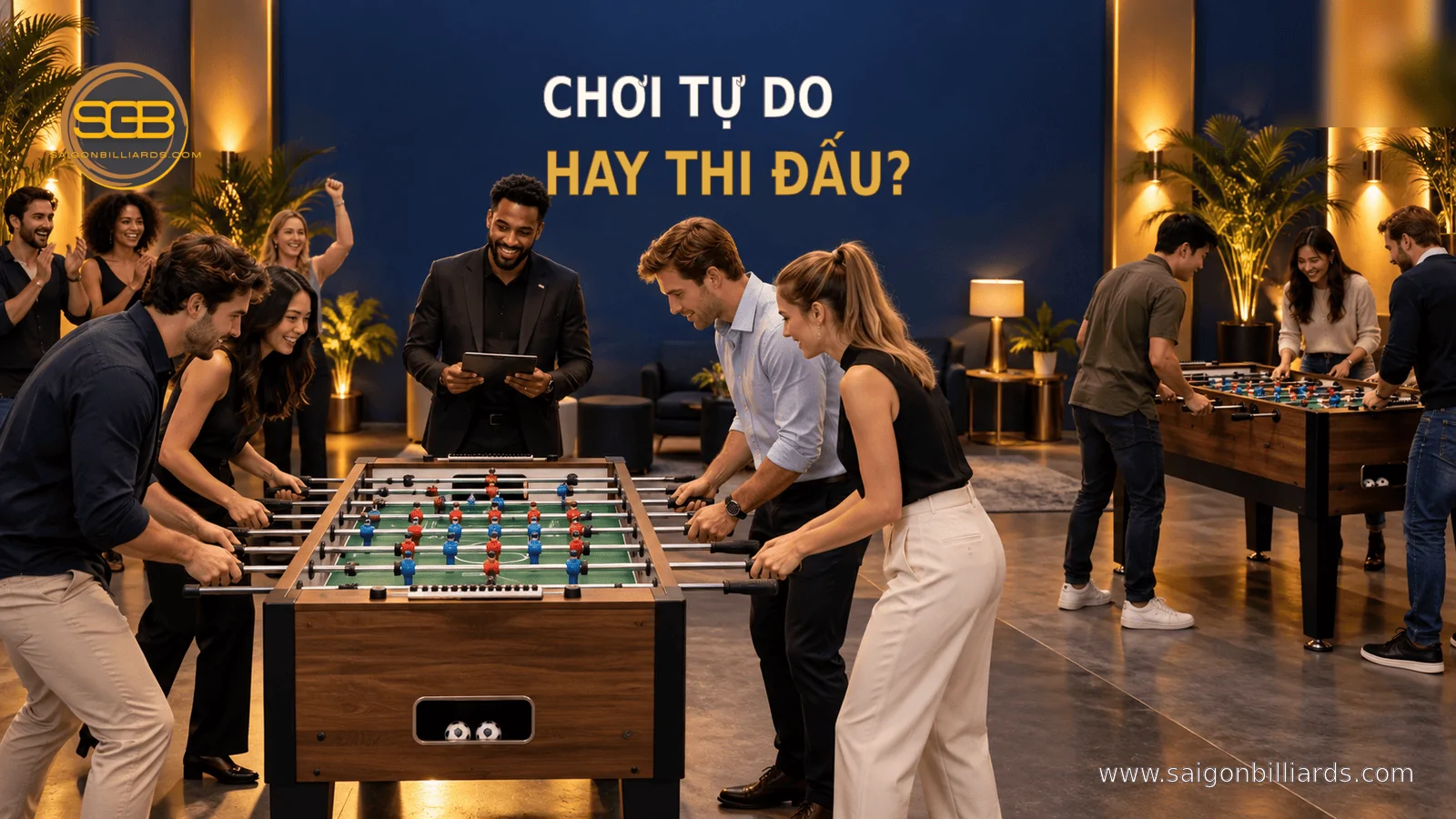 tổ chức giải bi lắc sự kiện với người điều phối v&agrave; c&aacute;c đội thi đấu