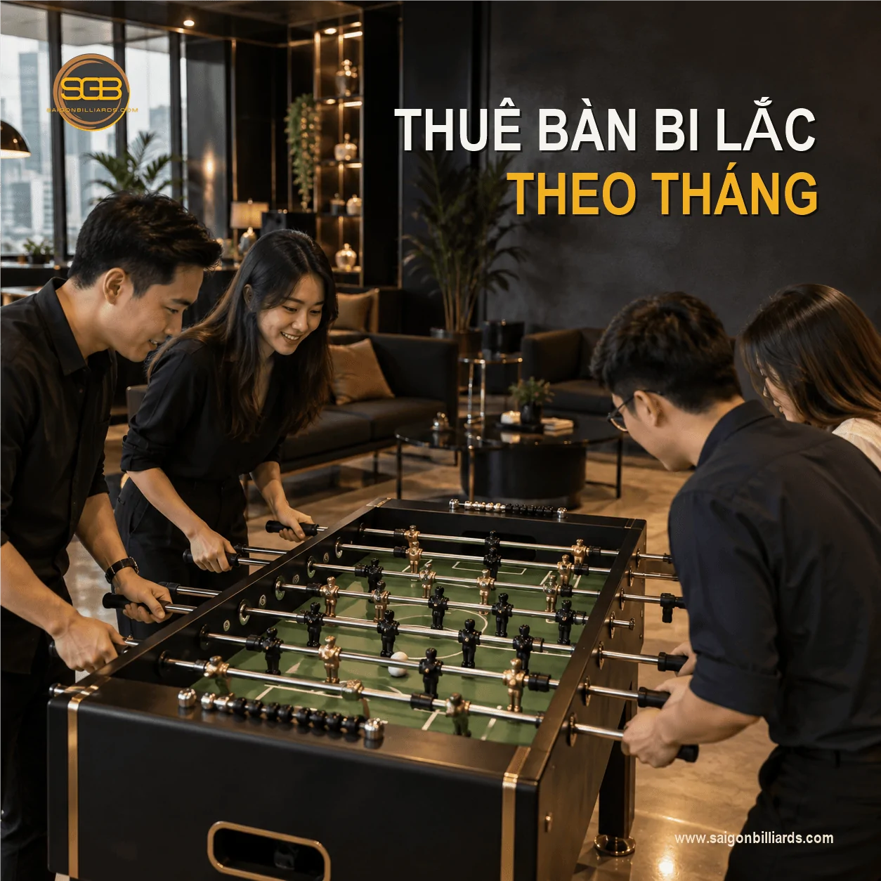 thu&ecirc; b&agrave;n bi lắc theo th&aacute;ng cho kh&ocirc;ng gian doanh nghiệp
