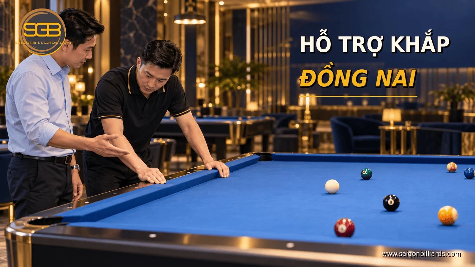 đội kỹ thuật hỗ trợ b&agrave;n bida thu&ecirc; sau lắp đặt tại Đồng Nai