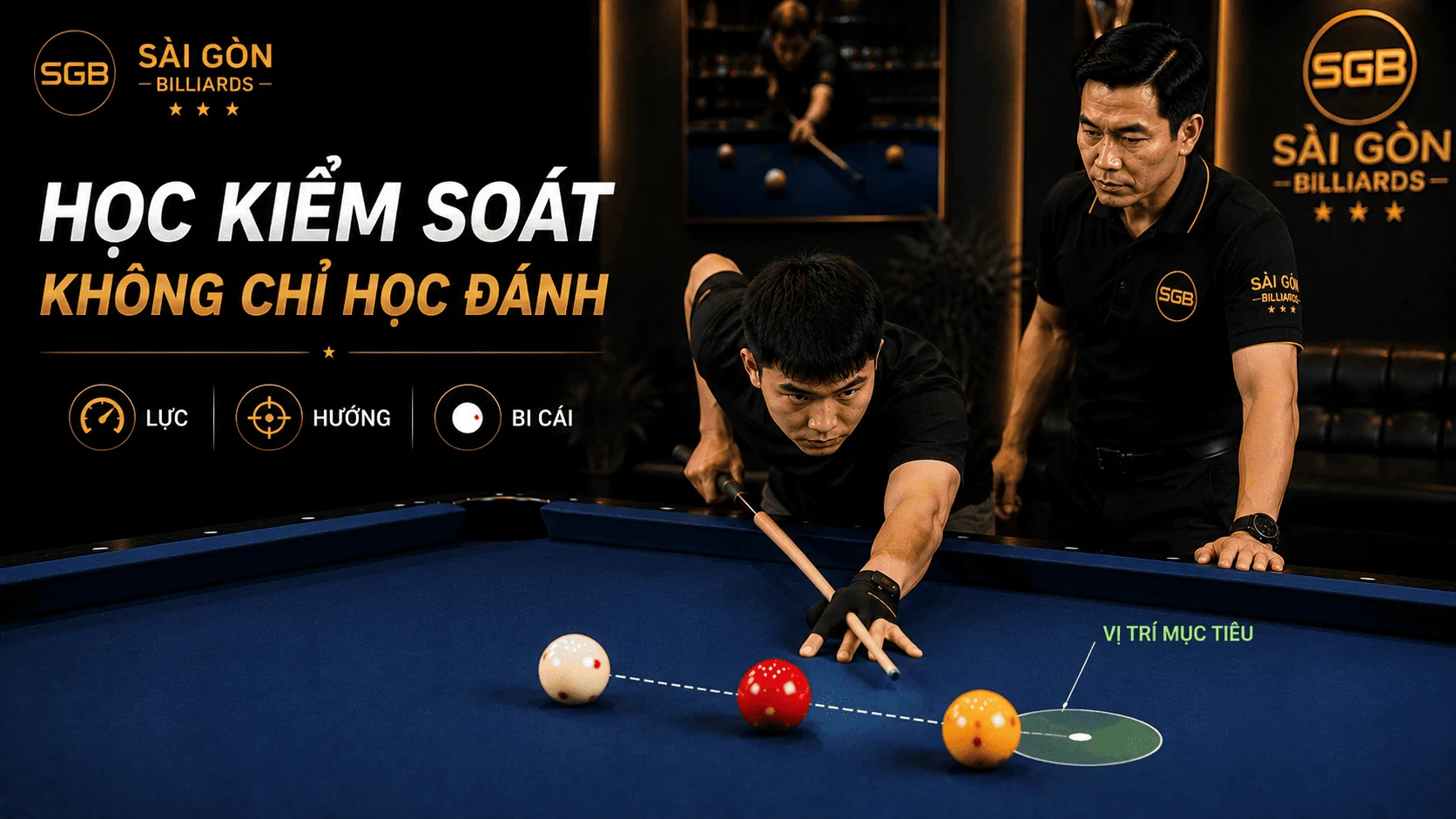 Người mới luyện kiểm so&aacute;t bi c&aacute;i Bida Libre