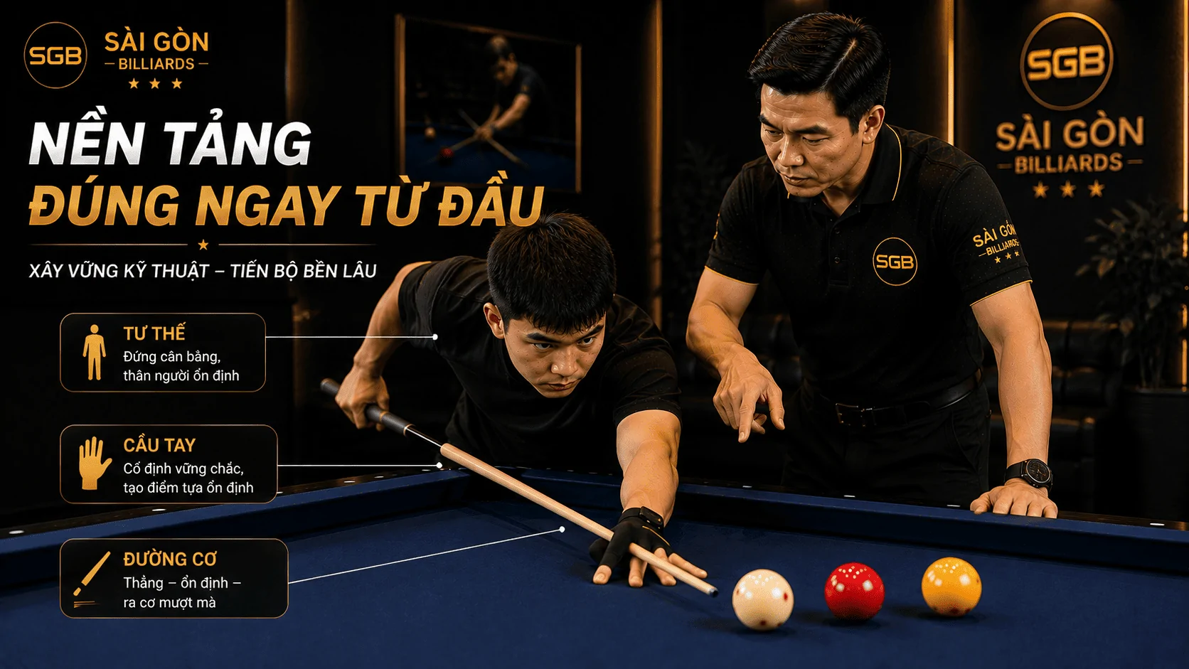 Kỹ thuật nền tảng Bida Libre d&agrave;nh cho người mới
