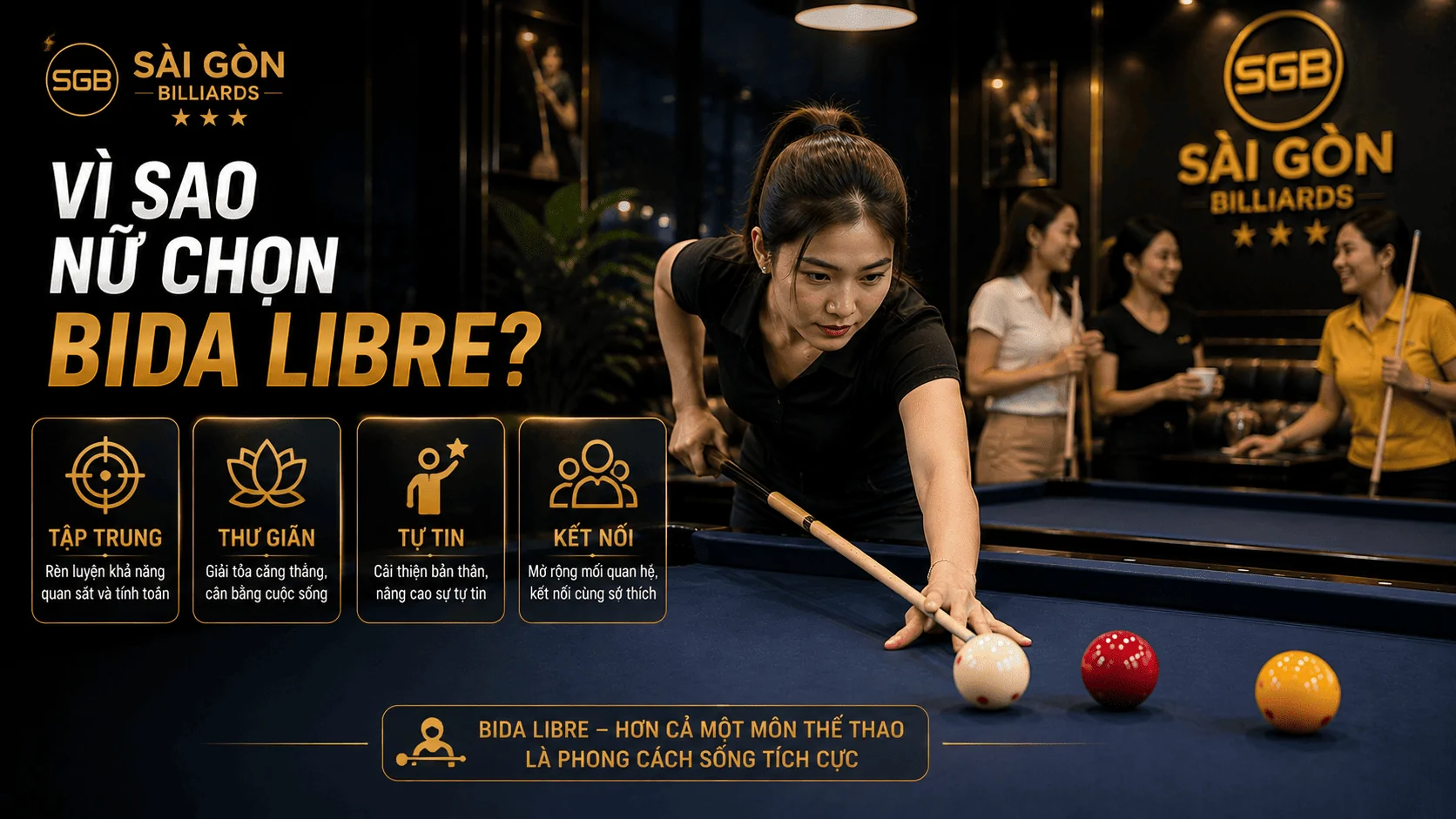 Lợi &iacute;ch của Bida Libre đối với nữ
