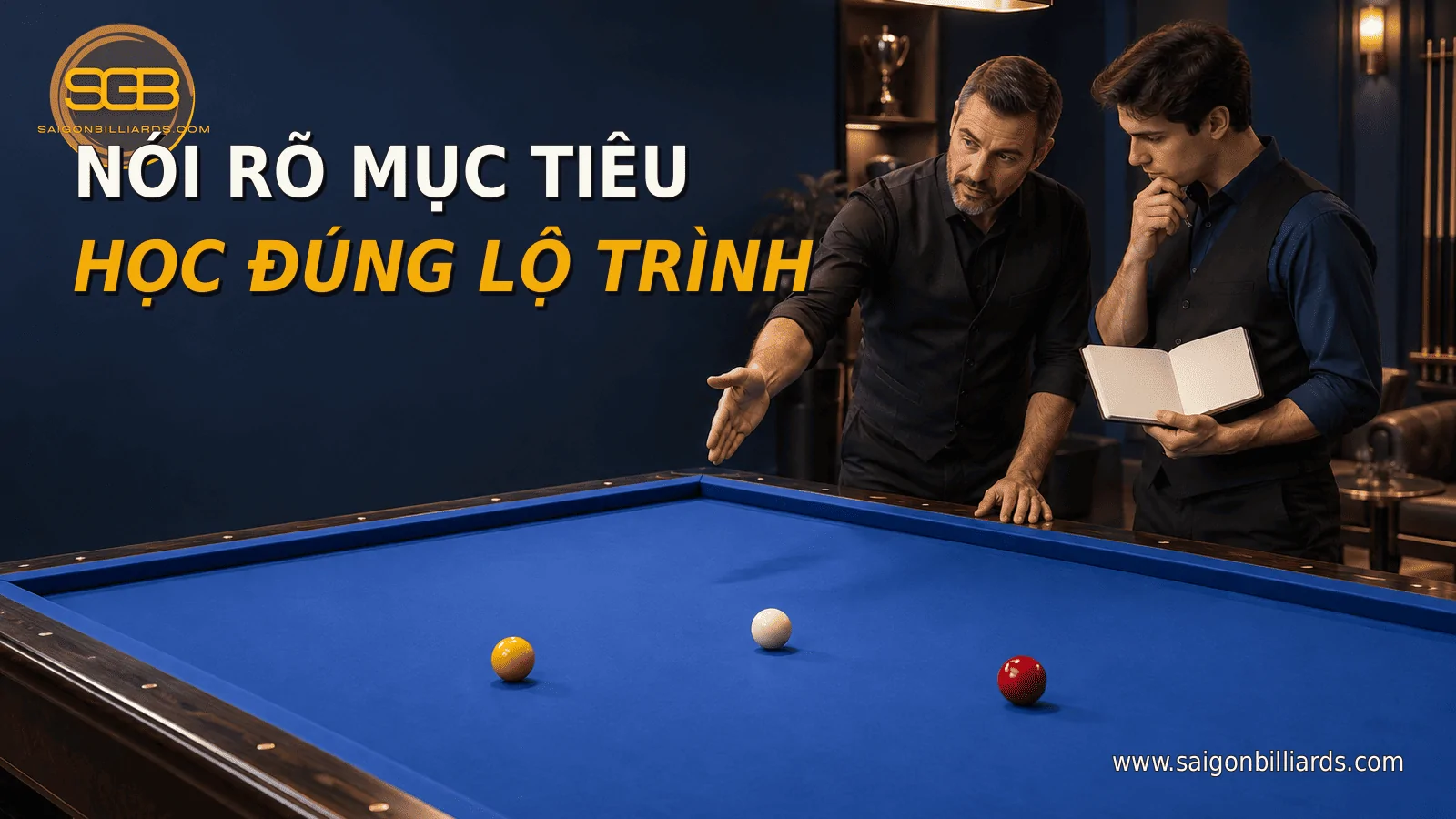 học vi&ecirc;n trao đổi mục ti&ecirc;u học bida libre với huấn luyện vi&ecirc;n