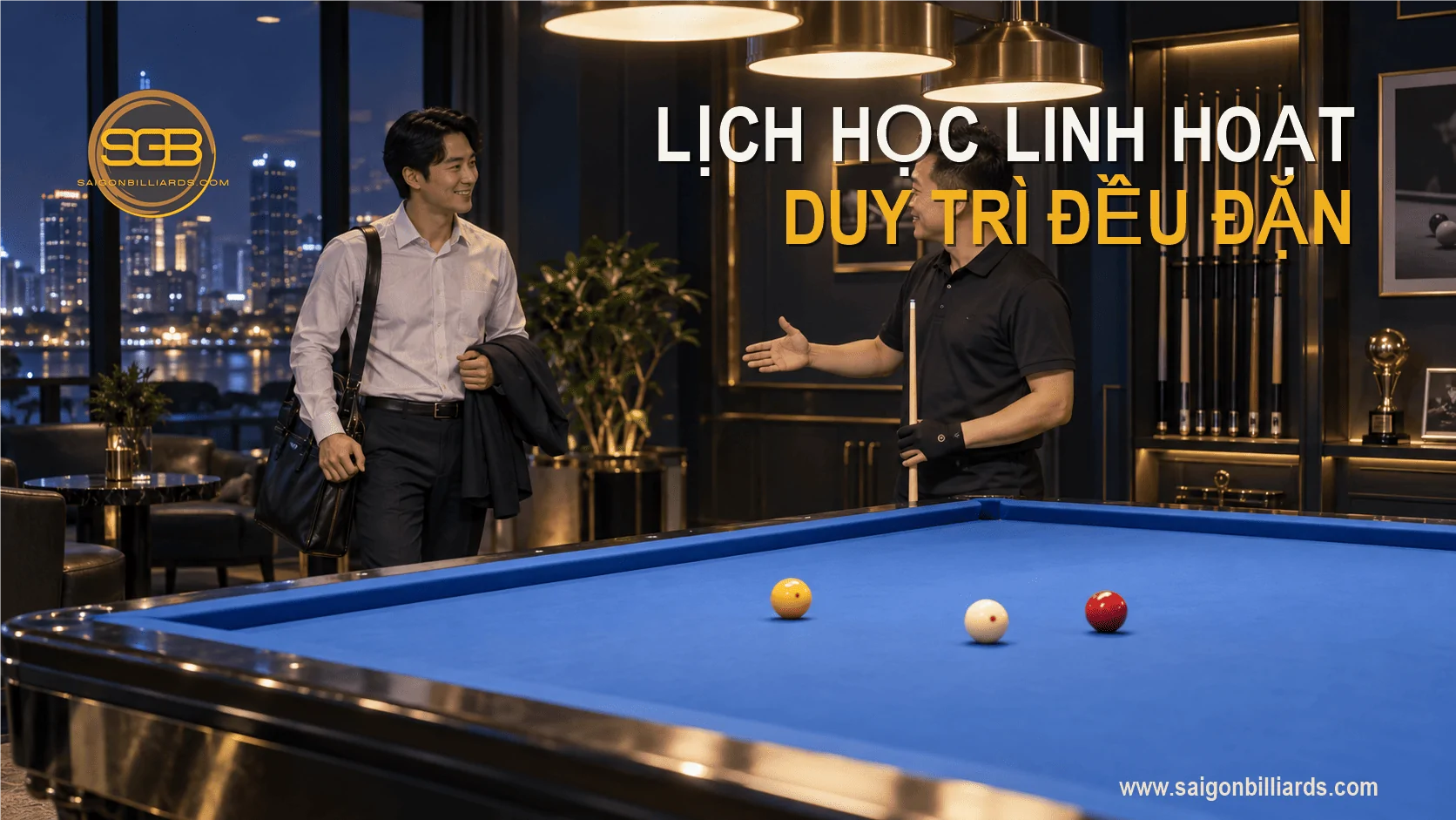 lịch học bida libre quận 7 linh hoạt cho người bận rộn