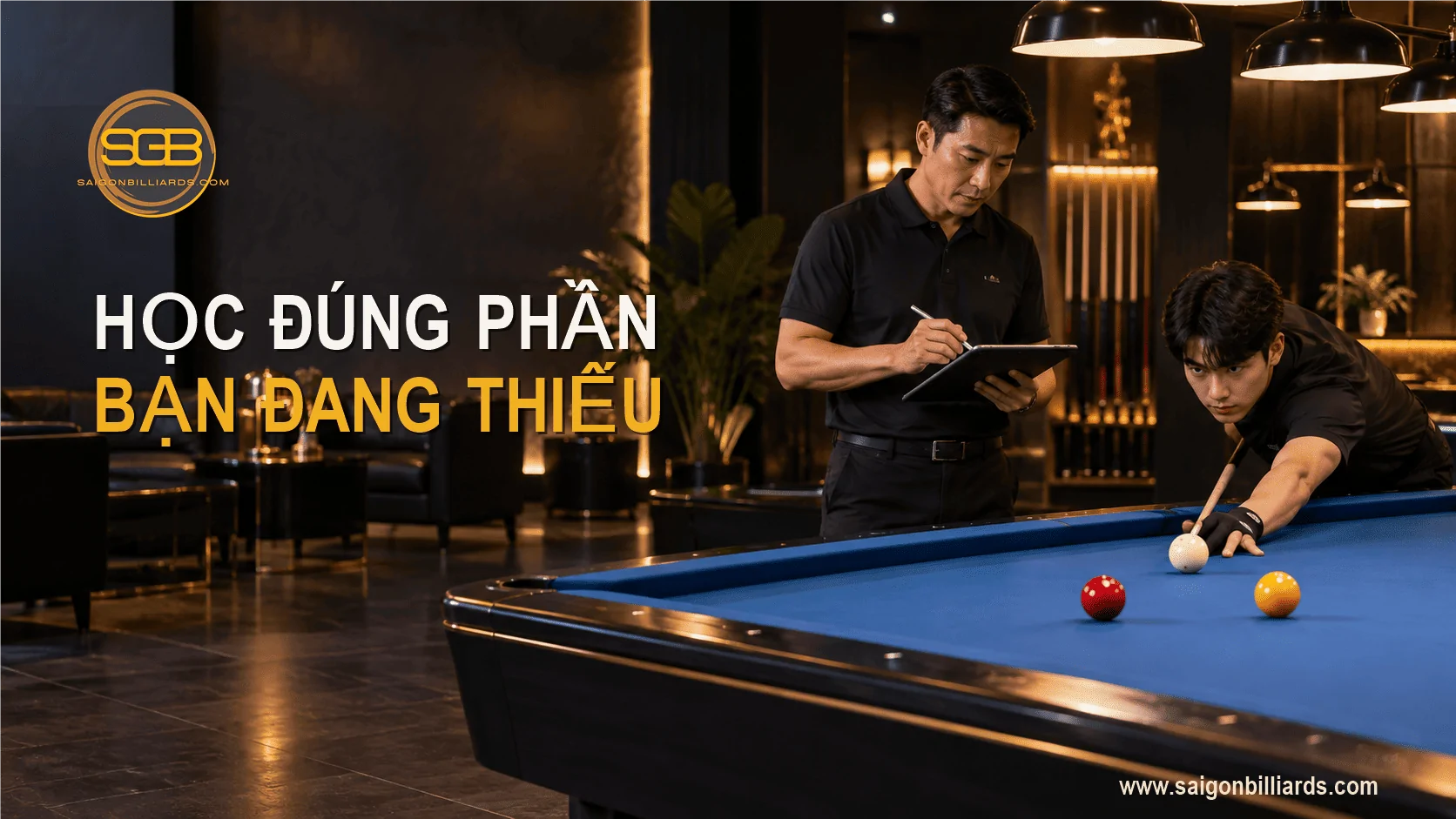 lộ tr&igrave;nh học bida libre G&ograve; Vấp theo tr&igrave;nh độ