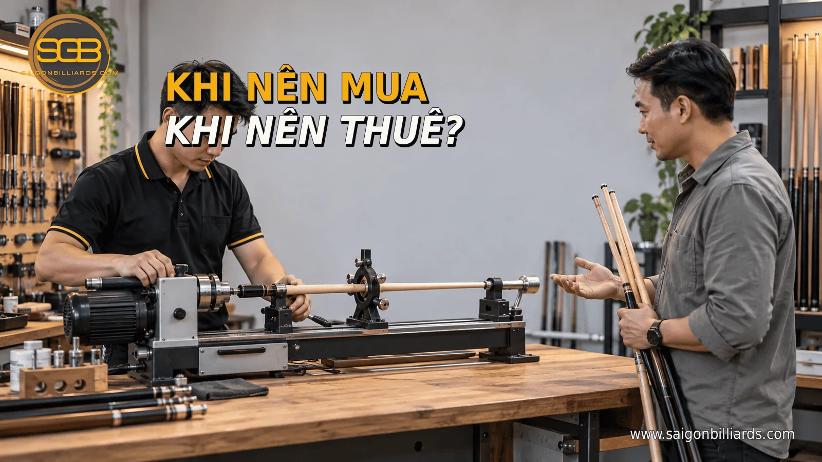 khi n&ecirc;n đầu tư m&aacute;y sửa cơ bida thay v&igrave; tiếp tục thu&ecirc; dịch vụ