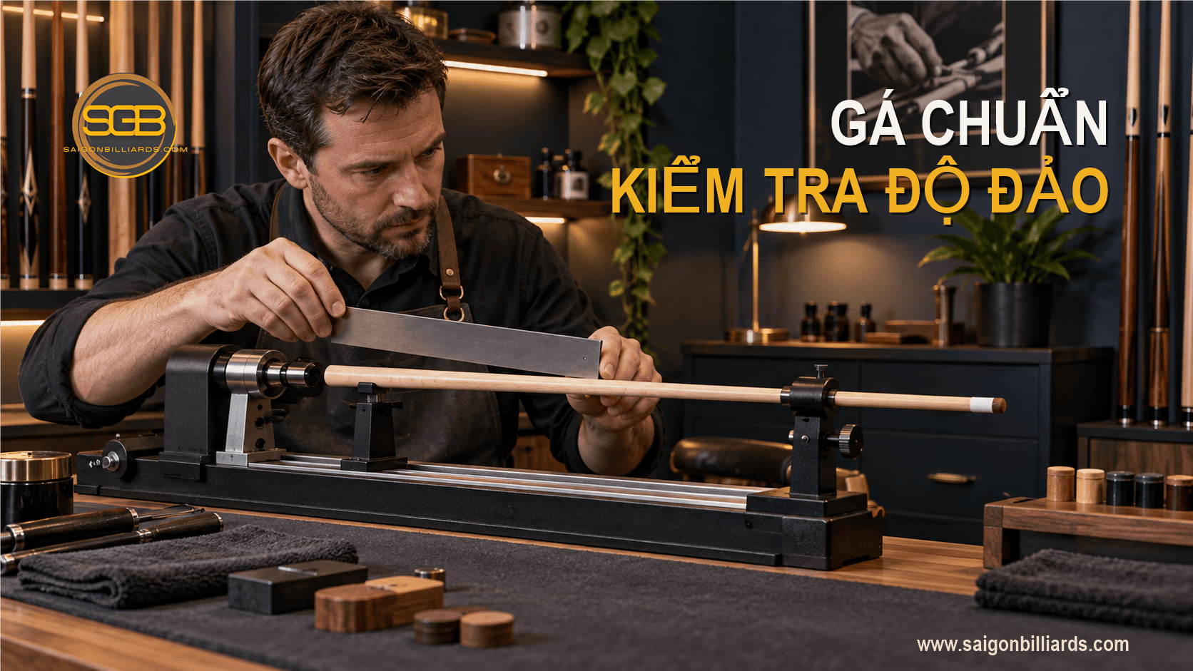 g&aacute; ngọn cơ tr&ecirc;n m&aacute;y tiện mini trước khi thay ferrule