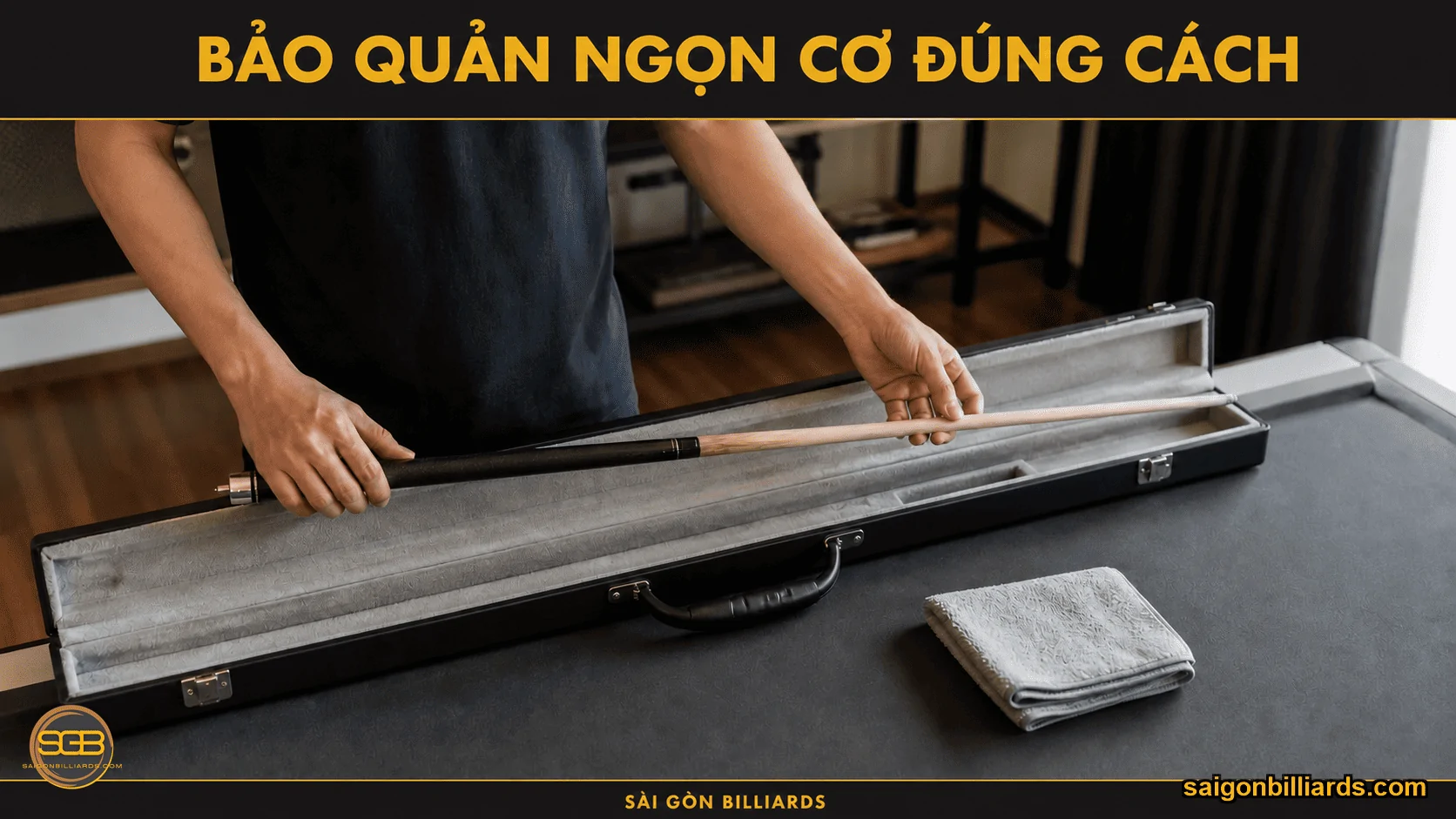 Bảo quản ngọn cơ bida trong bao cơ để hạn chế cong.