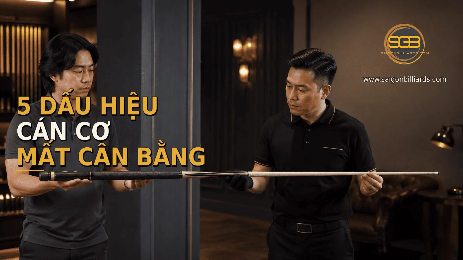 dấu hiệu c&aacute;n cơ bida bị cong v&agrave; mất c&acirc;n bằng
