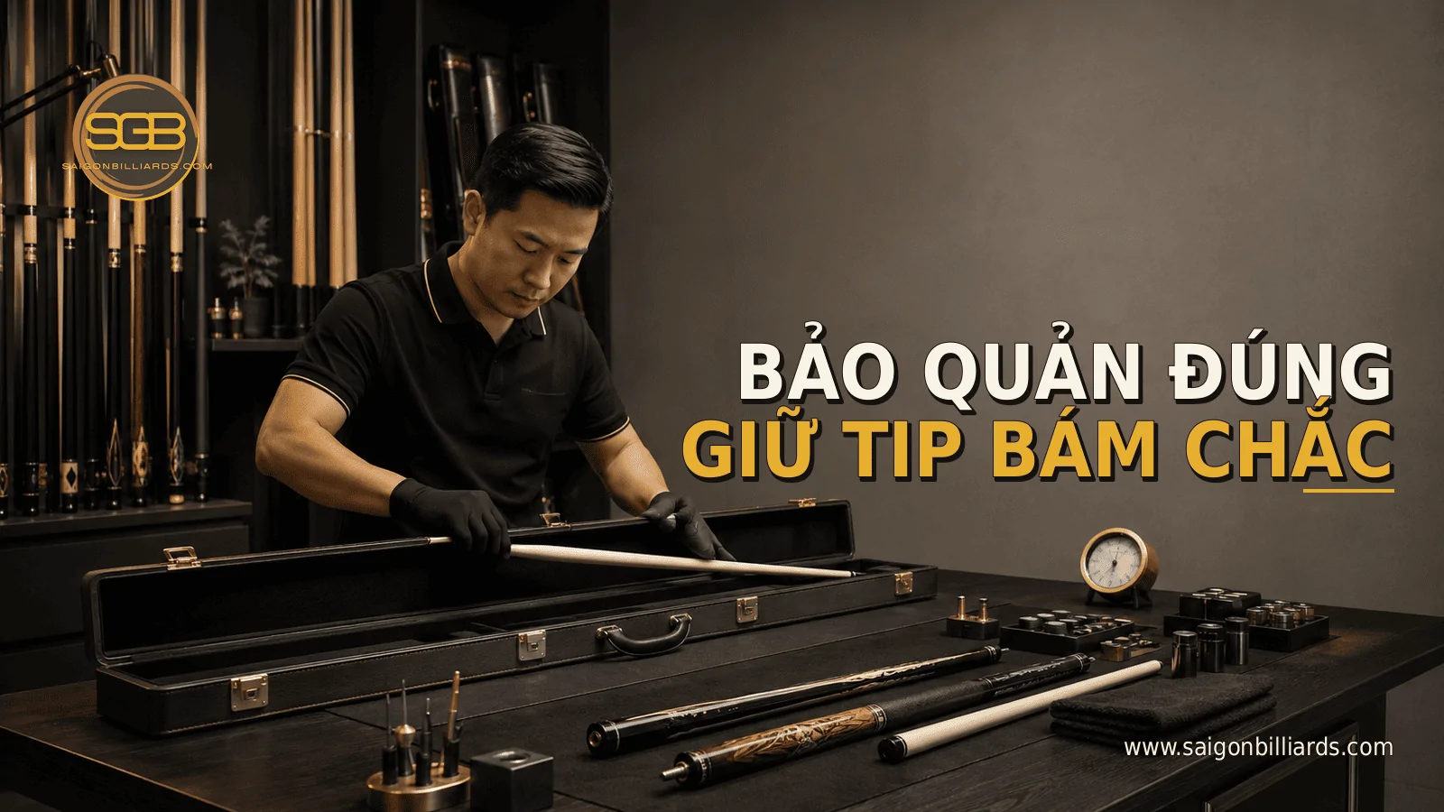 bảo quản đầu cơ bida để hạn chế bong keo