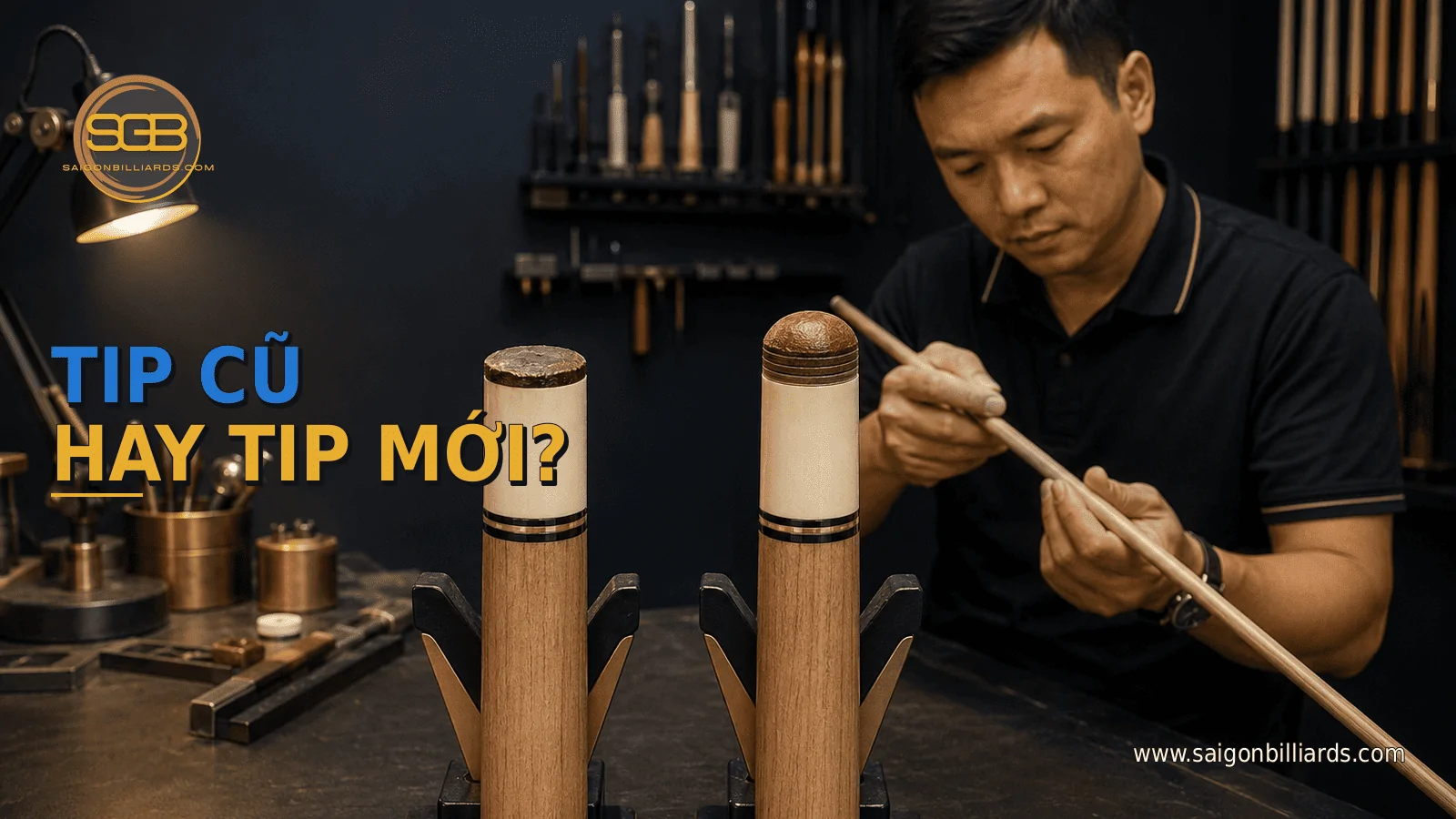 so s&aacute;nh tip cũ bị m&ograve;n v&agrave; tip mới