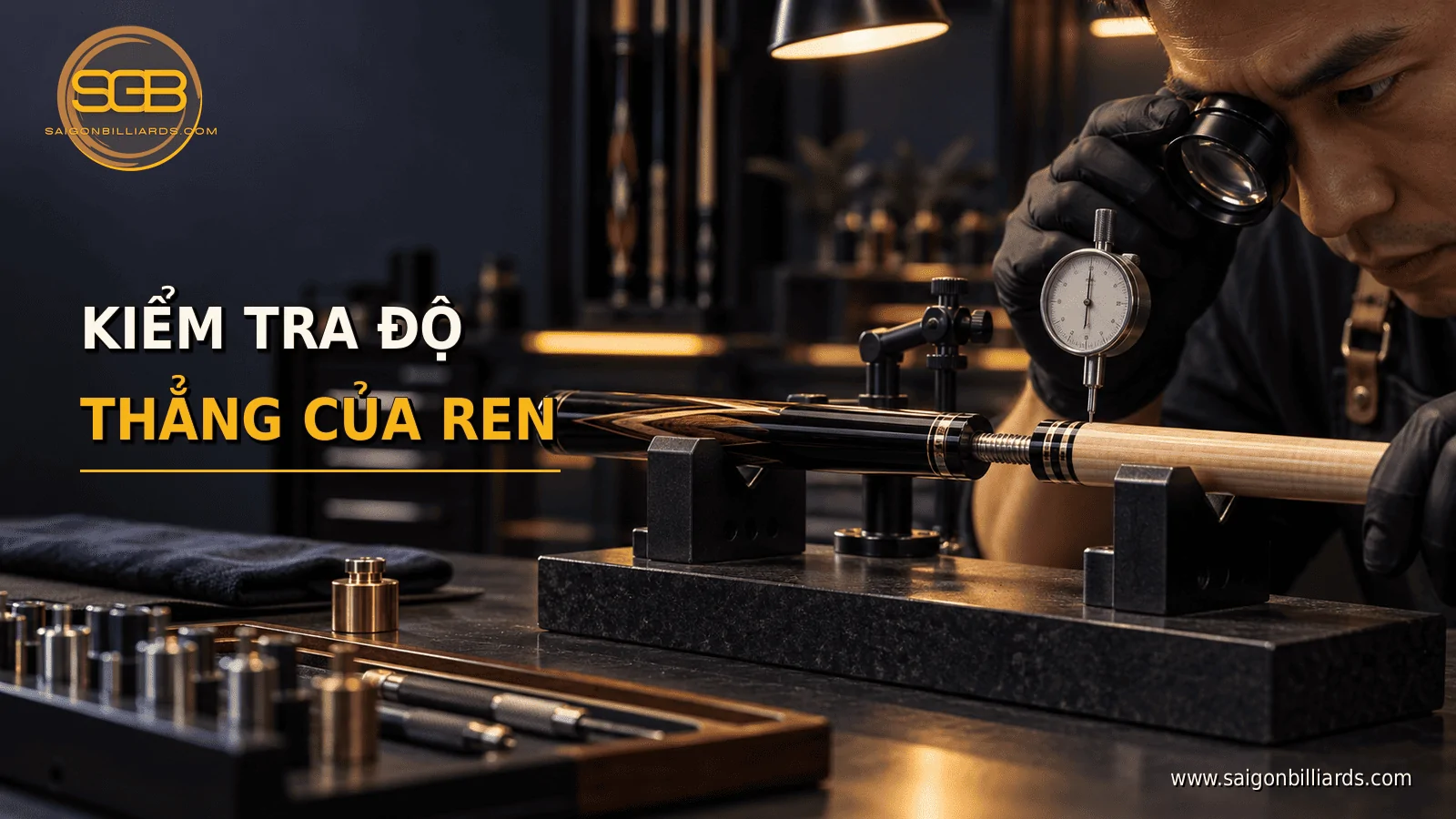 kiểm tra ren bị kẹt xem c&oacute; m&ograve;n lệch hoặc biến dạng hay kh&ocirc;ng