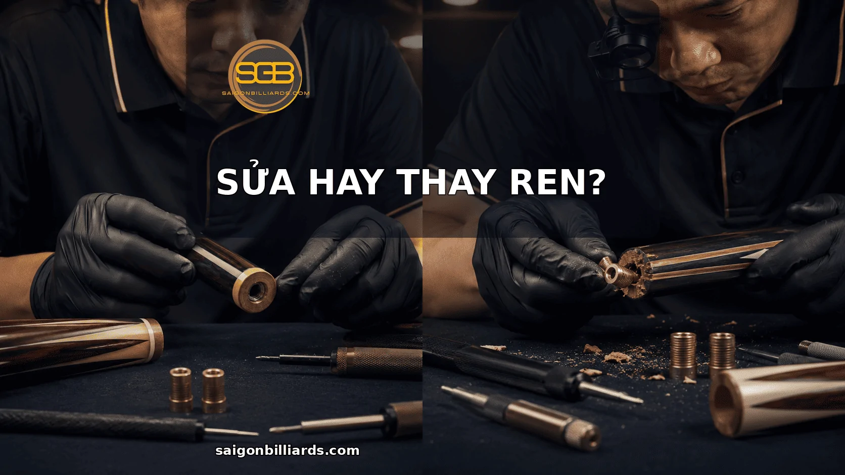 Ren cơ bida bị g&atilde;y n&ecirc;n sửa hay thay