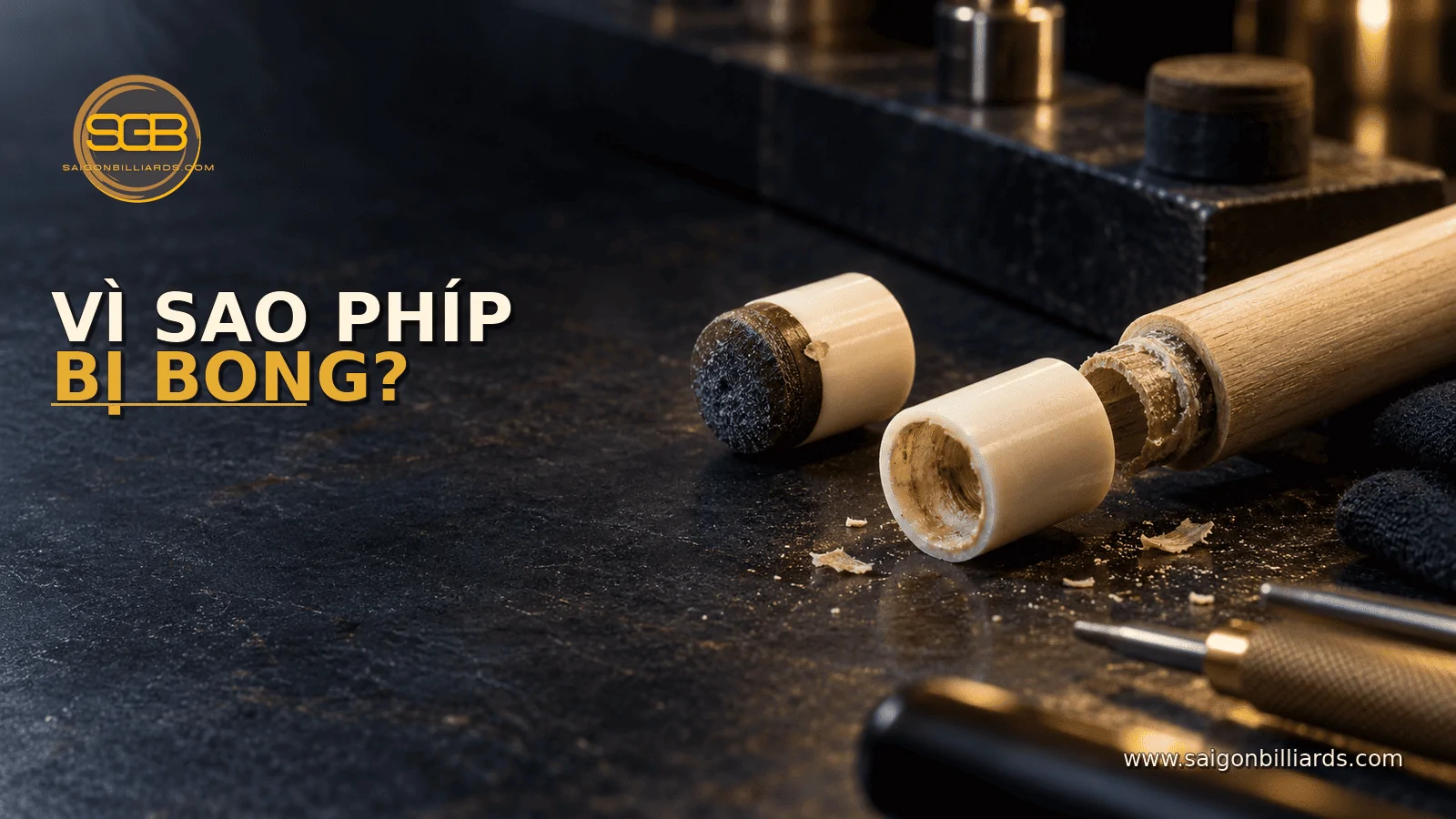 ph&iacute;p cơ bida bong keo do bề mặt bẩn va đập v&agrave; keo xuống cấp