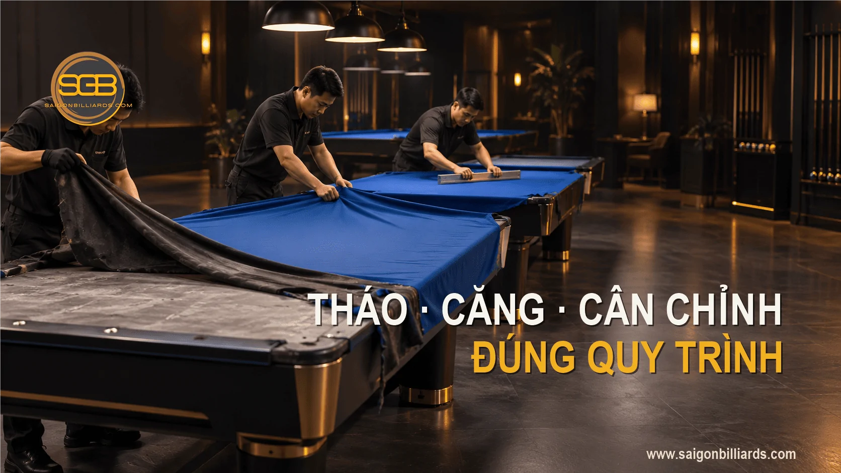 thi c&ocirc;ng thay vải b&agrave;n bida quận 10